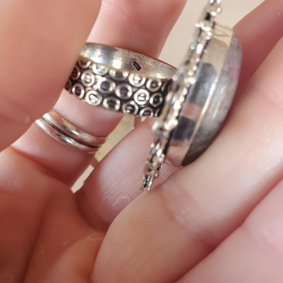 New Natural Pink Tourmaline 13 Moon 925 Silver Ring. - Picture 15 of 16